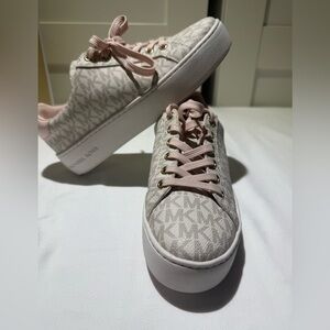Michael Kors Women's Pink and Gray Sneakers